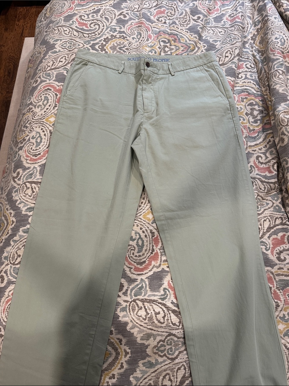 Southern Proper Light Sage Chino Pants